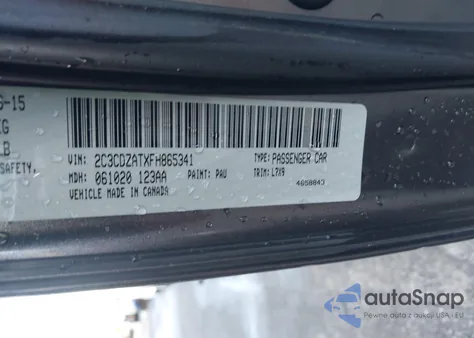 2015 Dodge Challenger R/T from USA, damaged, VIN 2C3CDZATXFH865341